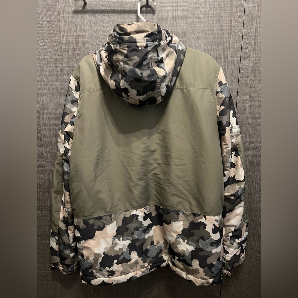 Triple 5 NYC Soul Men’s Fatigue Green/Camo Hooded Front Pouch Jacket size M - Picture 3 of 3